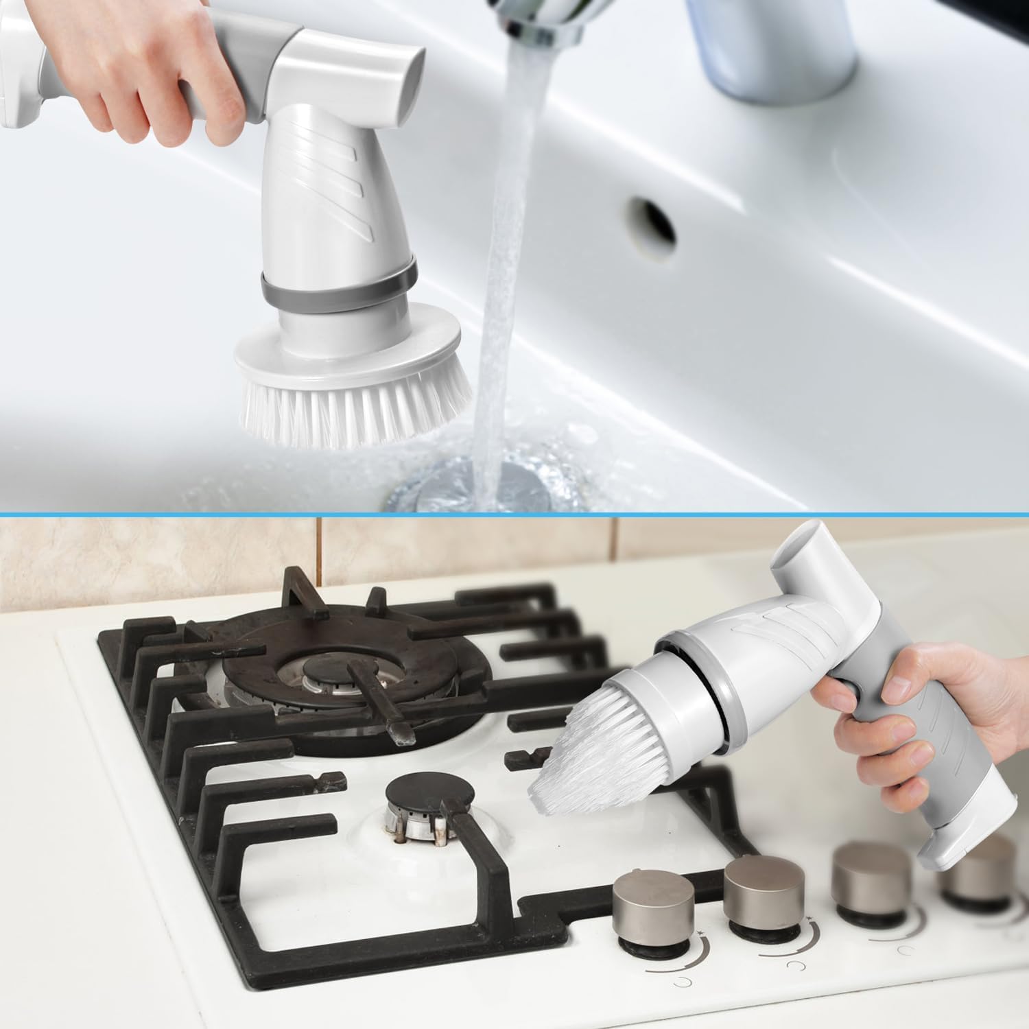 2026 新しいアップグレード電気スピンスクラバー、浴室シャワー電気スクラバー forCleaning パワークリーニングブラシ充電式コードレス