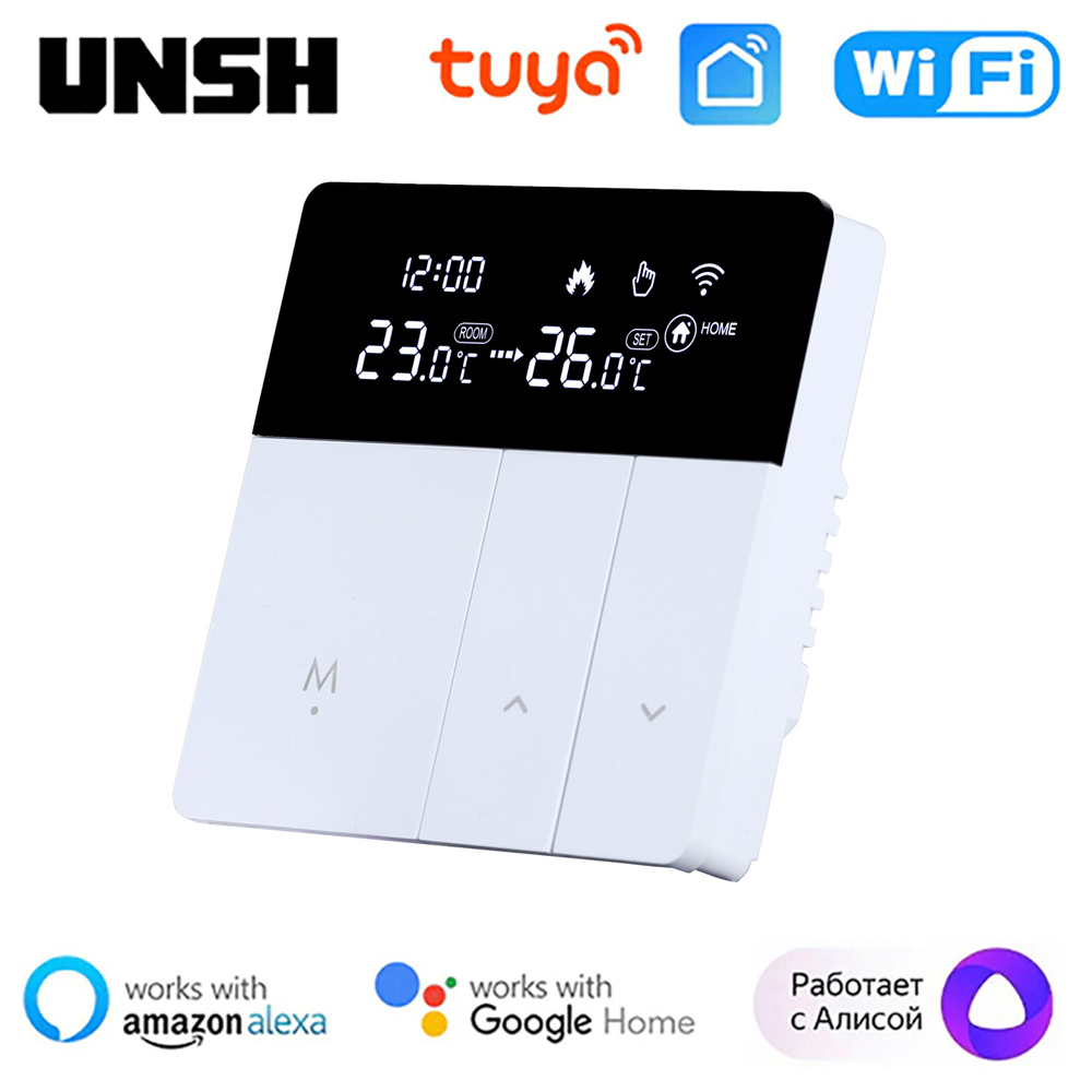 Tuya WiFi スマート サーモスタット 温度 水 電気床暖房 ガス ボイラー コントローラー サポート Yandex アリス Alexa Google ホーム