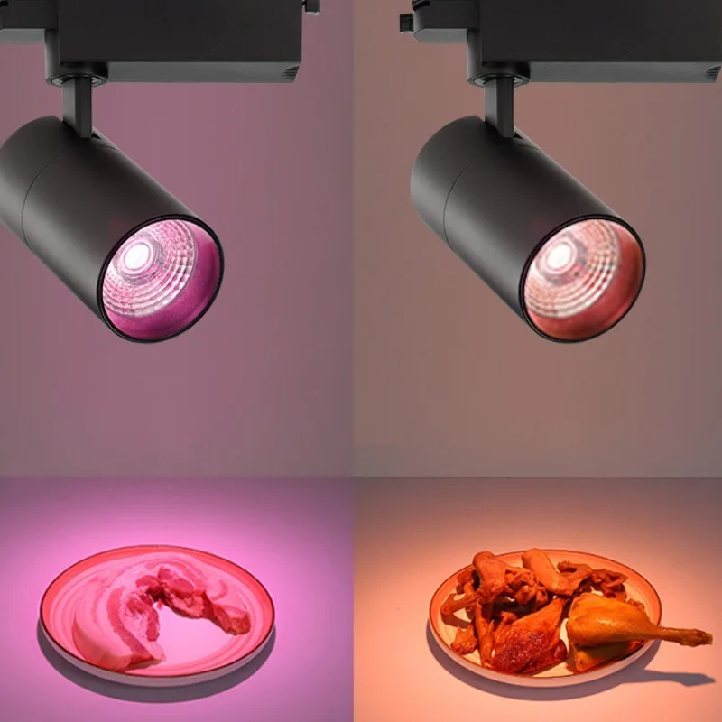 Led トラック照明器具 COB 壁ランプレールスポットライト Led 30 ワットスポットライト新鮮な肉野菜シーフードスーパーマーケットランプ