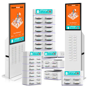 業務用携帯電話充電ステーションレンタル用電源セット。出力ブラケットは50W、65W、10Wの3種類。