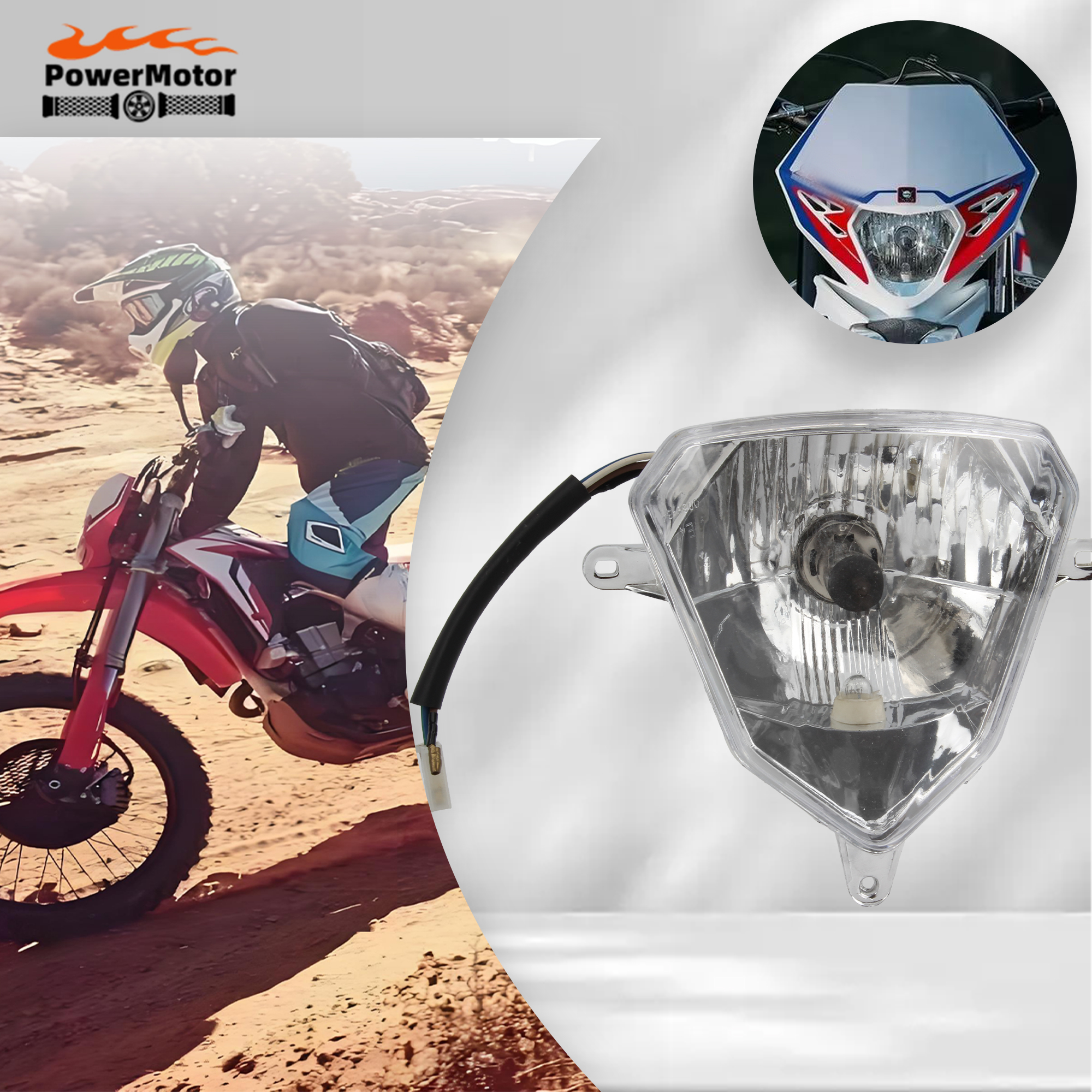 エンデューロオートバイヘッドライトベータ RR レーシング 125-480 2010-2023 ベータ RR 125-50 LC Xtrainer 250/300 ダートバイク修正パーツ