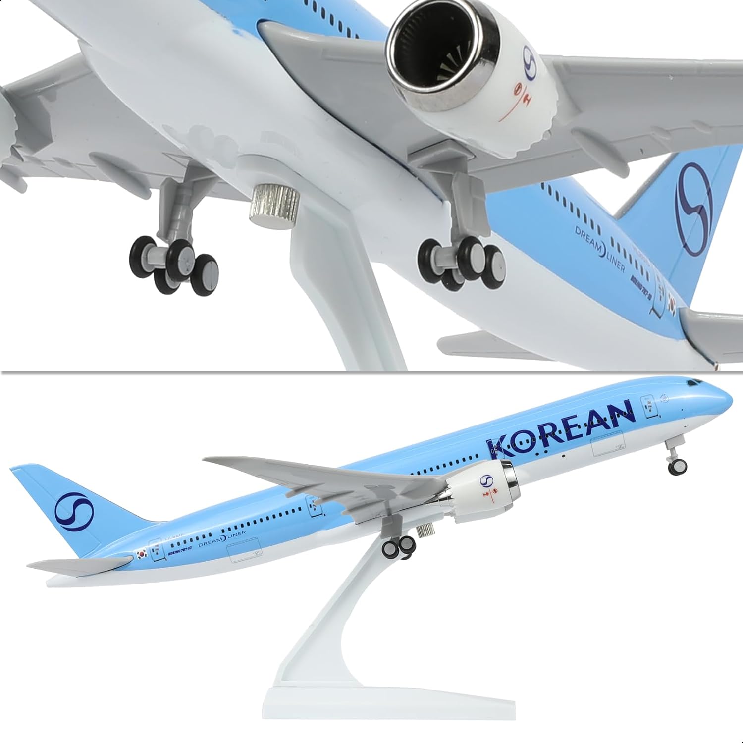 30 センチメートル B787 大韓航空飛行機モデル樹脂レプリカミニチュア飛行機モデル子供のおもちゃの飛行機男の子のギフト大人の楽しみ