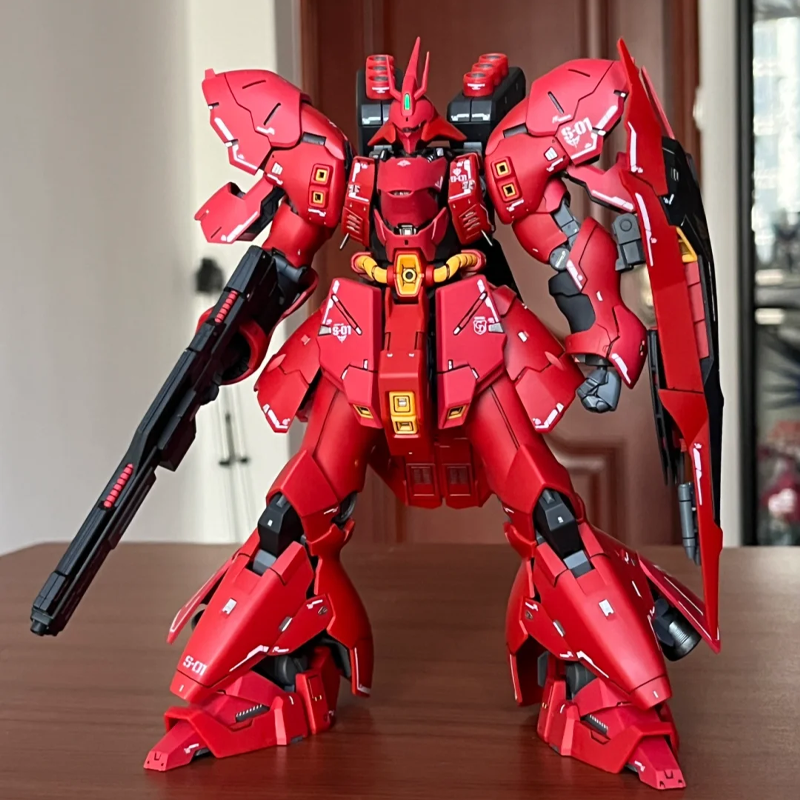サザビー RG 1/144 メカ組立モデルキットアクションフィギュア少年パズルおもちゃギフトグッズデスクトップ飾り人形と水ステッカー