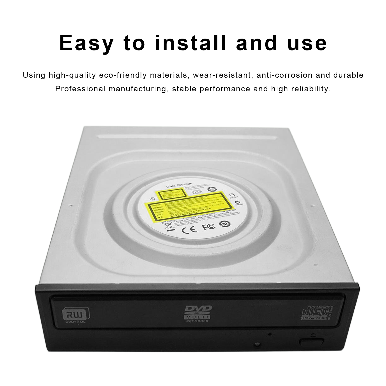LJIAL 内蔵 24x SATA DVD RW バーナー ドライブ、デスクトップ PC、ゲーム コンソール (PS5/PS4)、ホーム シアター システム用