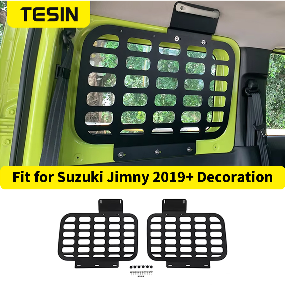 TESIN 車のリアラックスズキジムニー 2019 2020 20212022 2023 2024 2025 トランク棚収納ブラケット荷物ラックカーアクセサリー