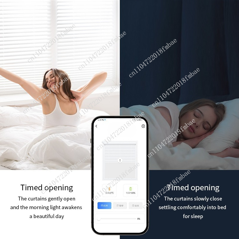 Bluetooth対応スマートカーテンモーター、リモコン付き自動プルロープローラーシャッターモーター