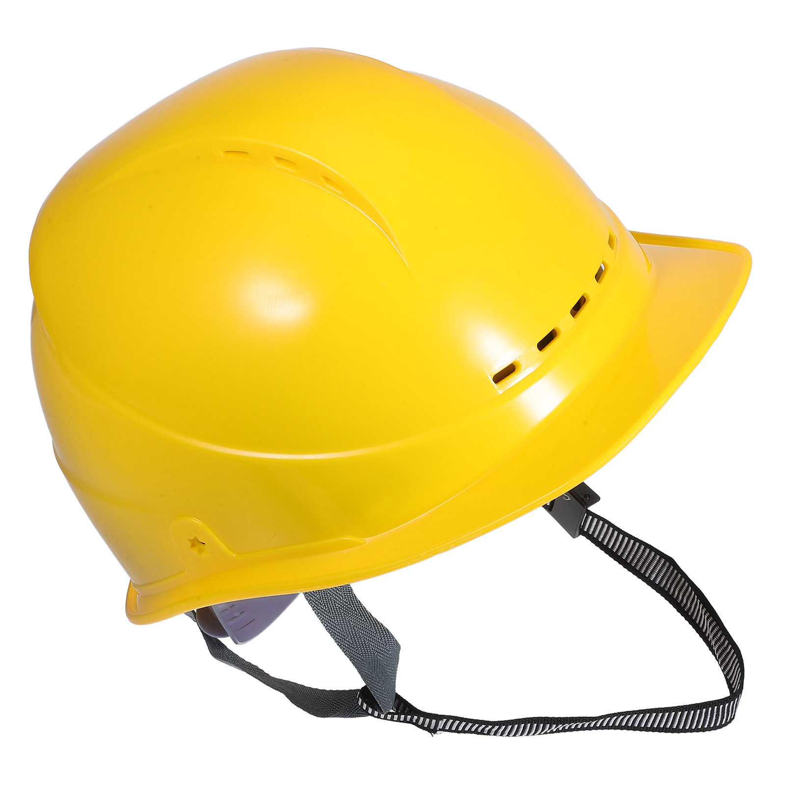 黄色の建設ヘルメット大人の安全通気性調節可能な軽量工業用ヘッドギア男性用