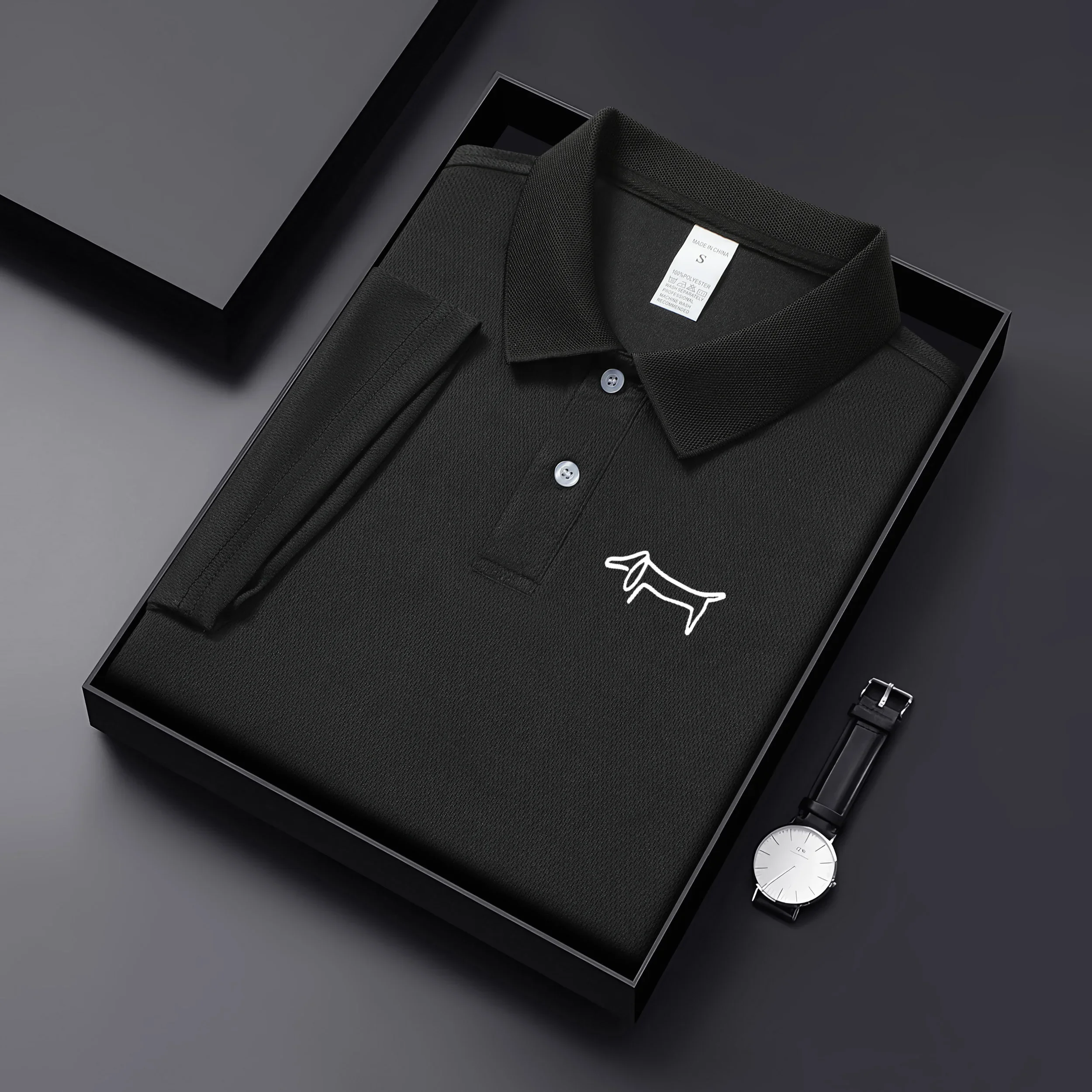 High-quality Breathable Men's Polo Shirt for 2026, Casual Pure-color Short-sleeved Polo Shirt, Suitable for Both Men and Women,