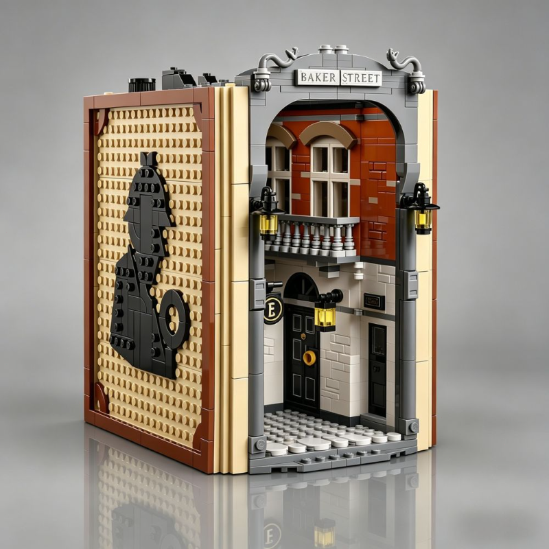 ヨーロッパのストリートシーンブックヌークキット 1359 個ビルディングブロック都市ストリート建築グッズモデルレンガ