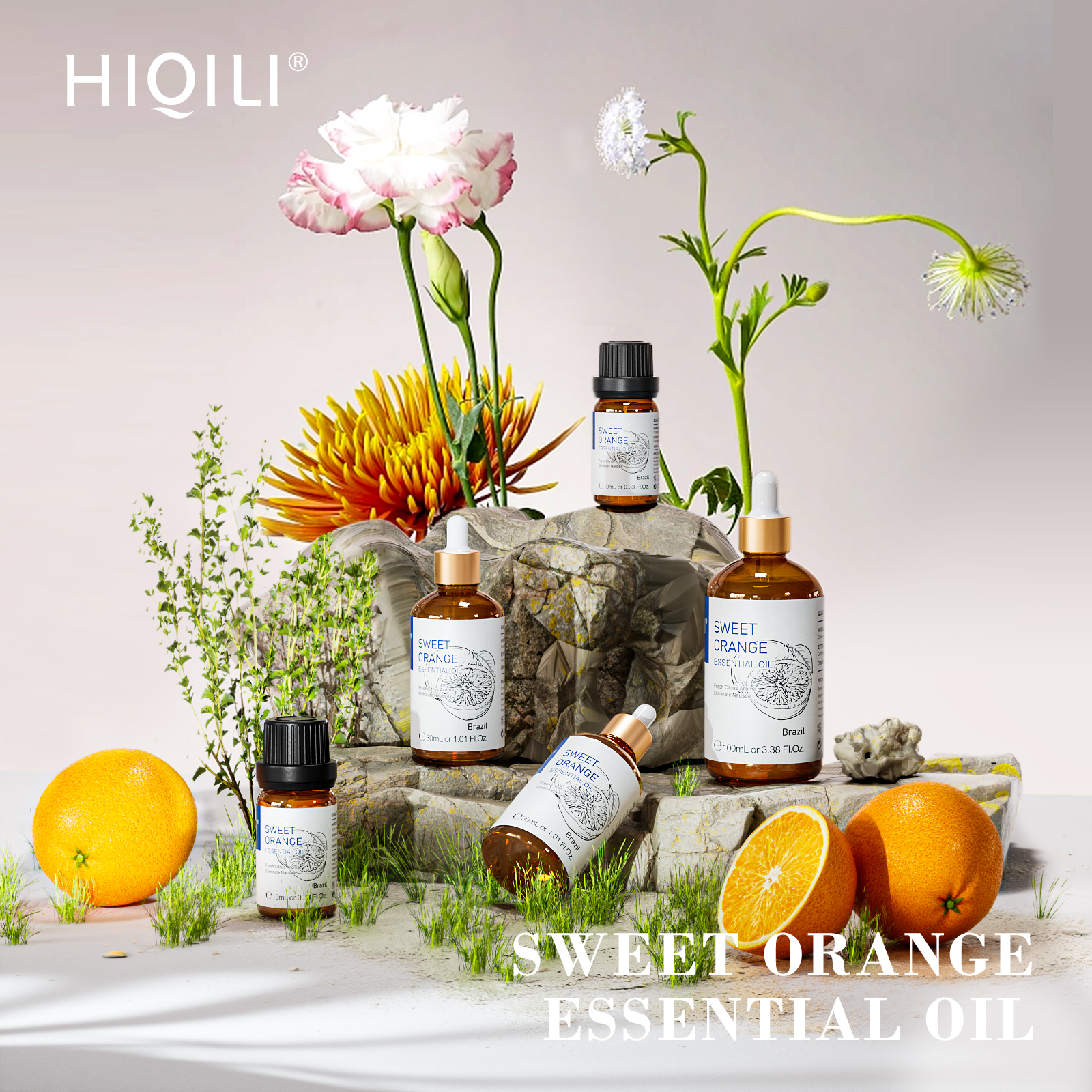 HIQILI 100 ミリリットルパチョリエッセンシャルオイルヘアコンディショナースキンケアローズマリーラベンダーカモミールオイルスプレー芳香剤