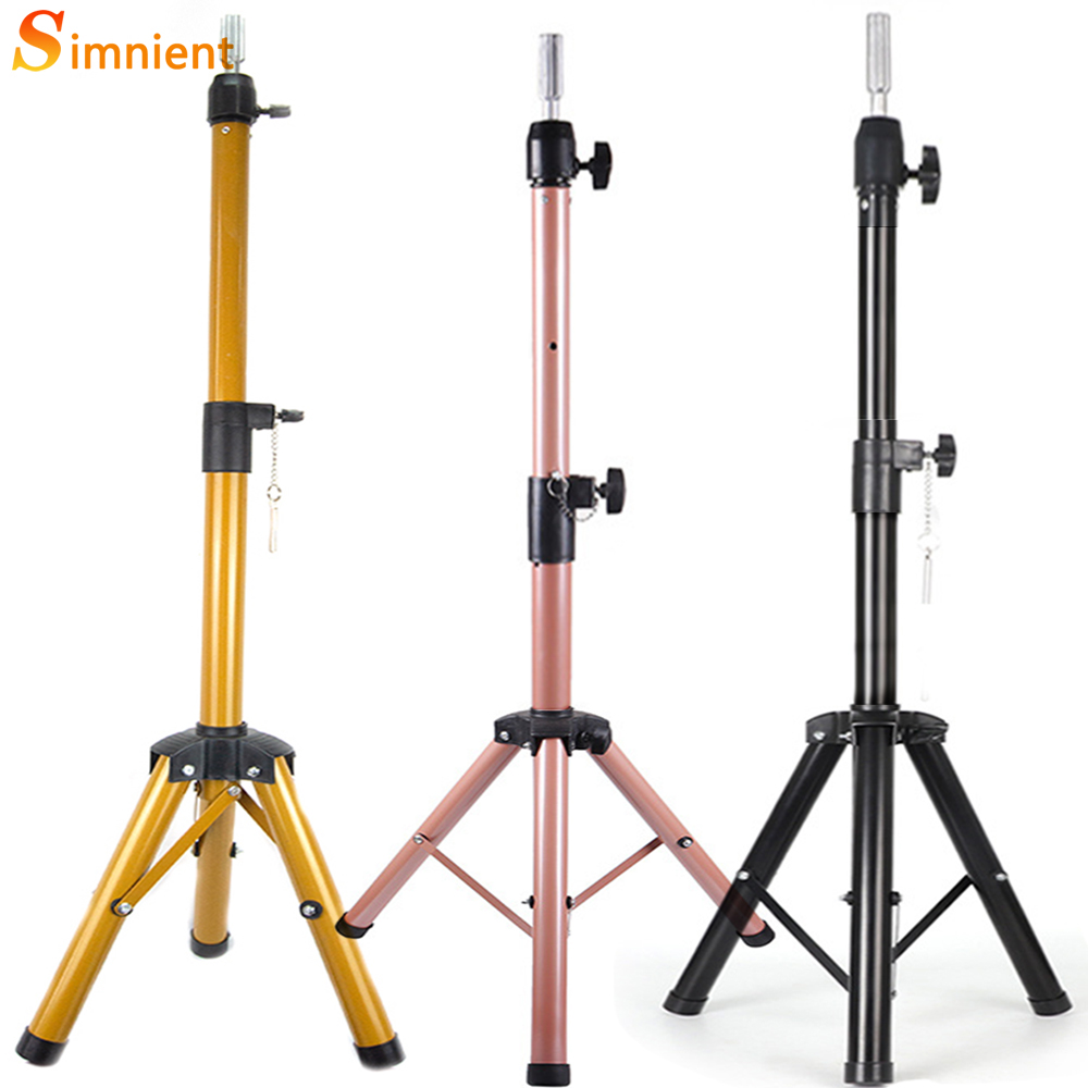 125Cm Mannequin Head Holder Tripod Stand For Hairdressers Salon Training Head Strong Adjustable Wig Stand Tripod For Wig Making