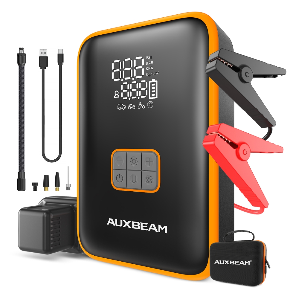 3000A 車のジャンプスターター 8000mAh パワーバンク 160PSI ポンプエアコンプレッサー緊急バッテリーブースター USB 出力