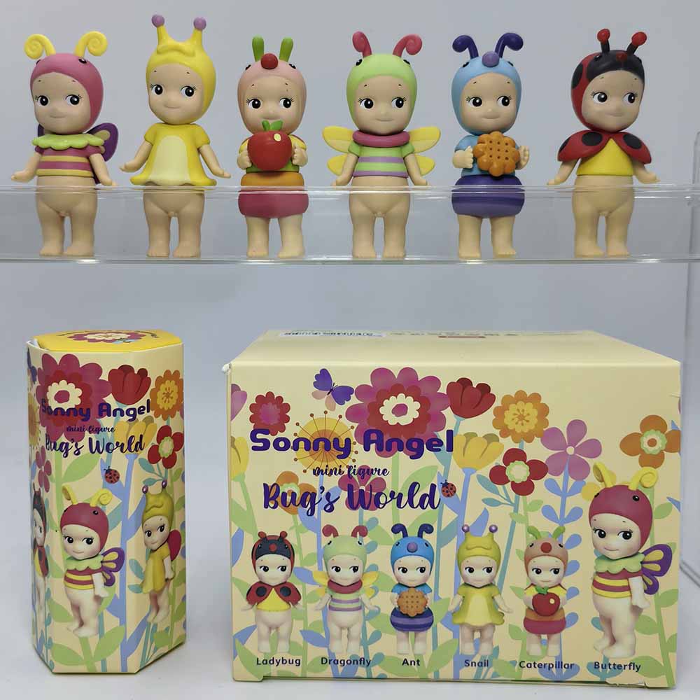 ソニーエンジェルブラインドボックスバグズワールドシリーズミニアニメフィギュア装飾品人形ファンクリスマス誕生日ギフト
