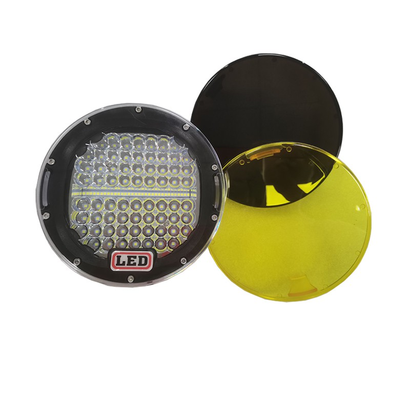 7 9 インチオフロード作業 LED ライト PC マスク保護カバー 96 ワット 185 ワット 378 ワット ARB 4x4 オフロード 12 V 車のスポットライト 24 V トラック SUV ランプ