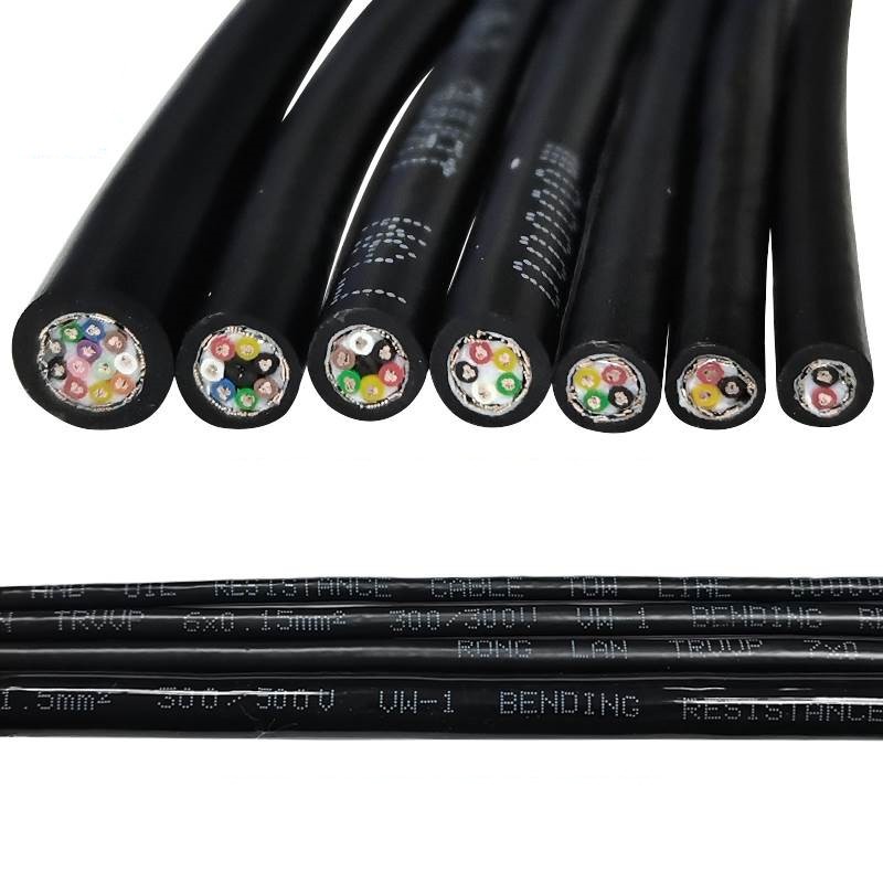 18AWG ポリウレタン高柔軟シールド線 2-20 コア Pur シース曲げ耐性酸およびアルカリ耐性ドラッグチェーンケーブル