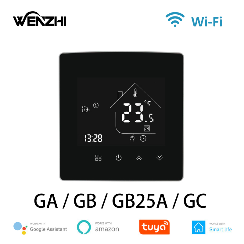 WiFi サーモスタット温度コントローラー水/電気床暖房ガスボイラー 25A スマートライフ Tuya コントロール Alexa Google ホーム