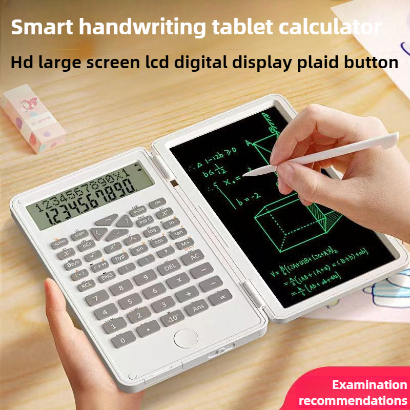 ポータブル折りたたみ関数電卓 LCD スクリーン書き込みタブレットとスタイラスペン 2 で 1 スマート電卓