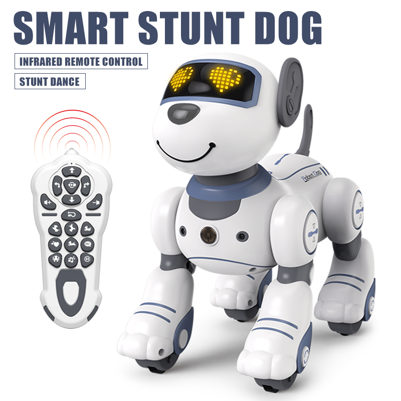 面白い RC ロボット電子犬スタント犬音声コマンドプログラム可能なタッチセンス音楽歌ロボット犬子供のおもちゃ用