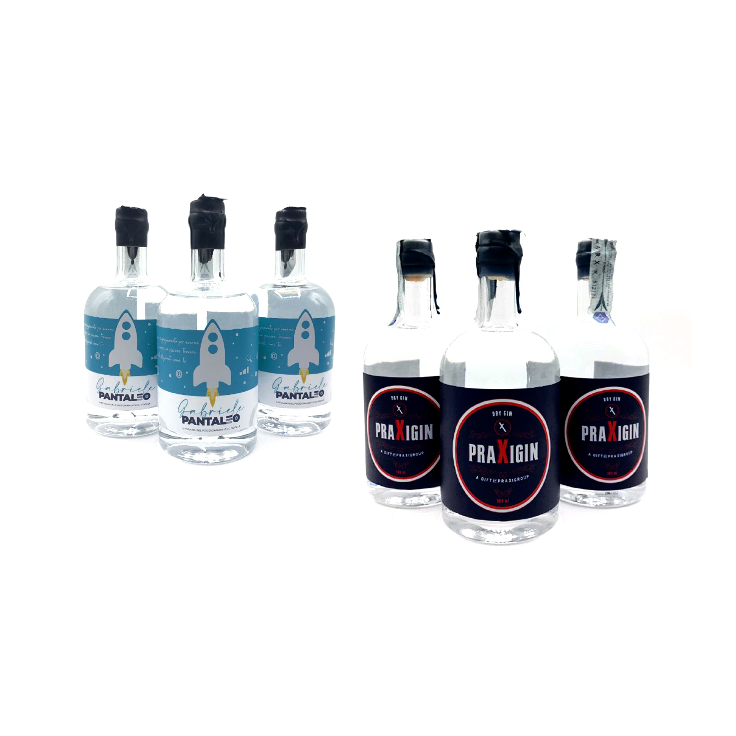 White Label ドライ ジン蒸留 500ml アルコール度数 40% カクテル愛好家向けギフトセット