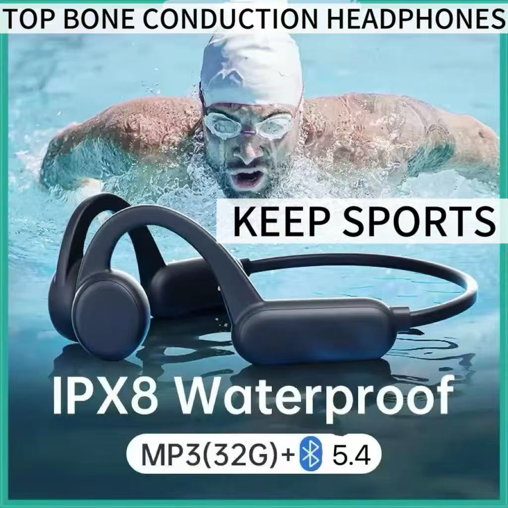 ワイヤレスイヤホン shokz オープンスポーツ骨伝導 Bluetooth IPX8 防水ヘッドフォン 32 グラム RAM Mp3 音楽ヘッドセット