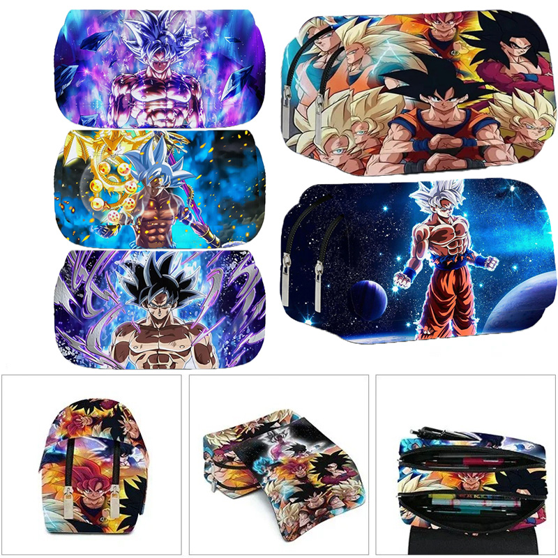 アニメプリント ドラゴンボール マスコット ペンケース 大容量化粧箱 文房具バッグ 悟空 学用品 ペンケース