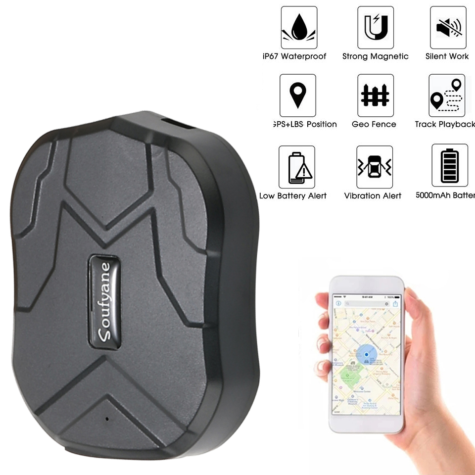 soufyane TK905 2 グラム/4 グラム防水 5000 mah バッテリー GPS トラッカー車両トラックロケーターマグネットロングスタンバイリアルタイム無料アプリ