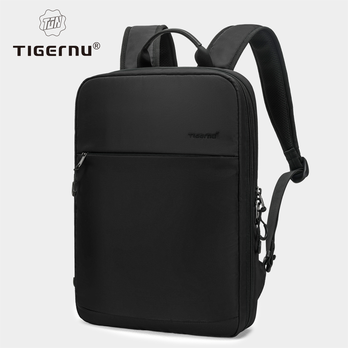 Tigernu 拡張可能なバックパック男性用女性用 14-15.6 インチのラップトップバックパックバッグ女の子旅行バックパック Mochila 薄型バックパック