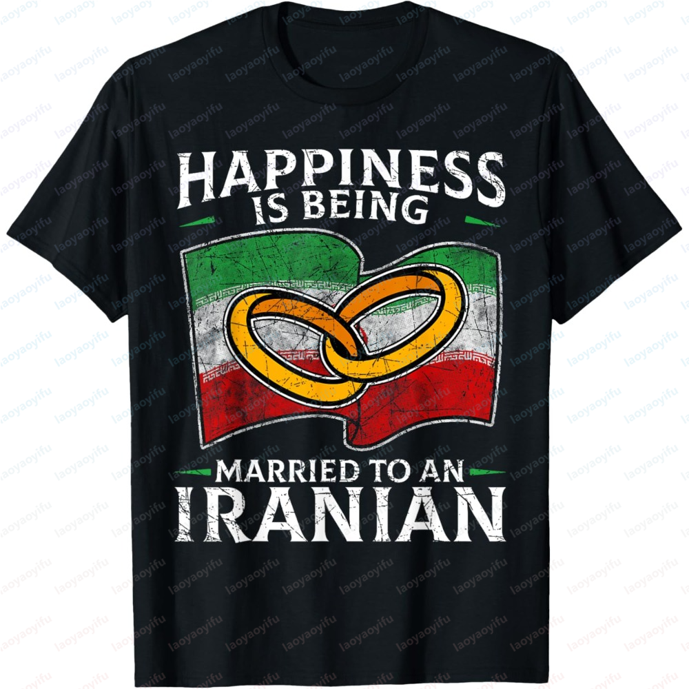 Persian Iranian Wedding T-Shirt Iran Marriage Cultural Heritage Roots Casual Cotton Short Sleeve Tee Men Women Graphic T Shirts