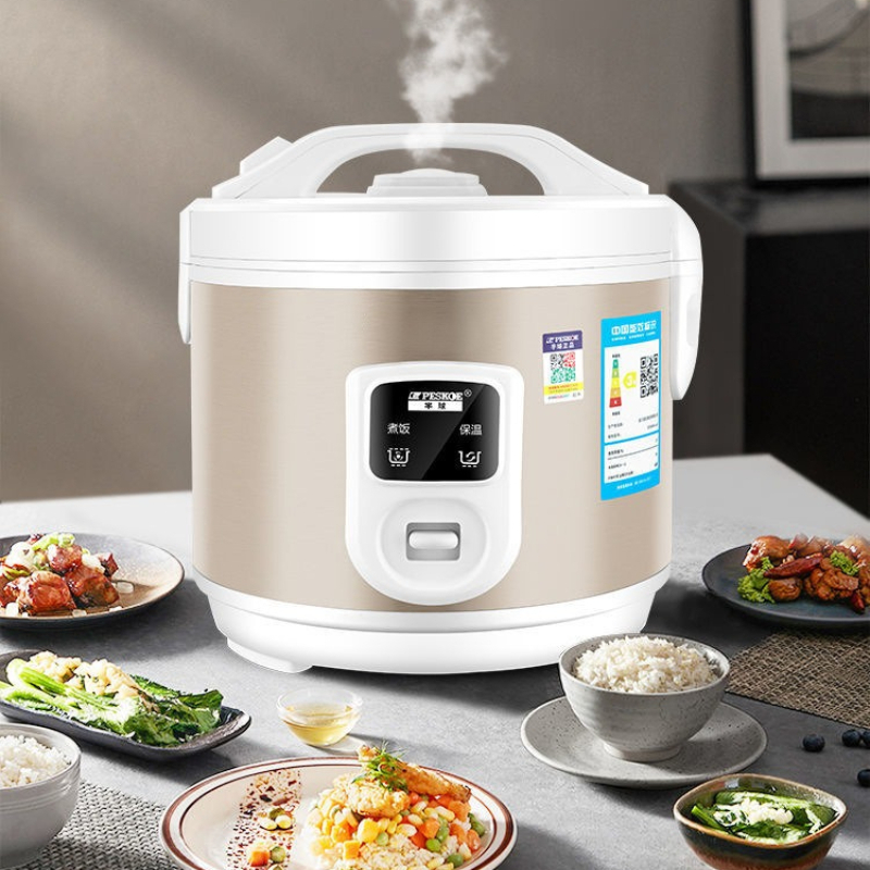 レトロスタイルの家族向け炊飯器、6合容量電気食品蒸し器、耐久性
