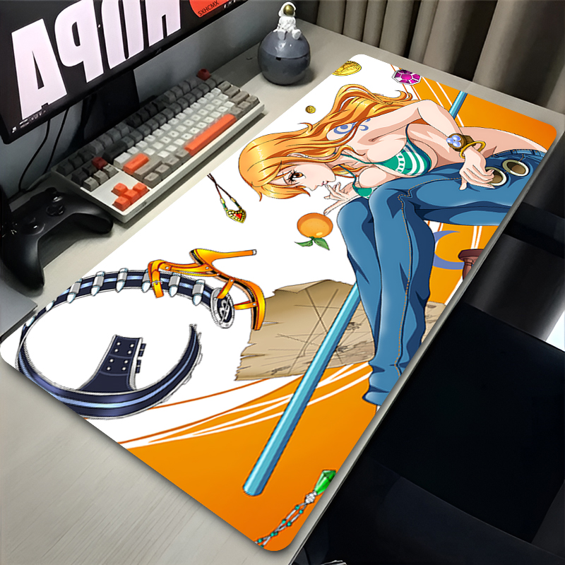 大型マウスパッドワンピースナミオフィスコンピュータデスクマットテーブルキーボードパッドオフィスラップトップカーペット Pc アクセサリーゲームマウスパッド