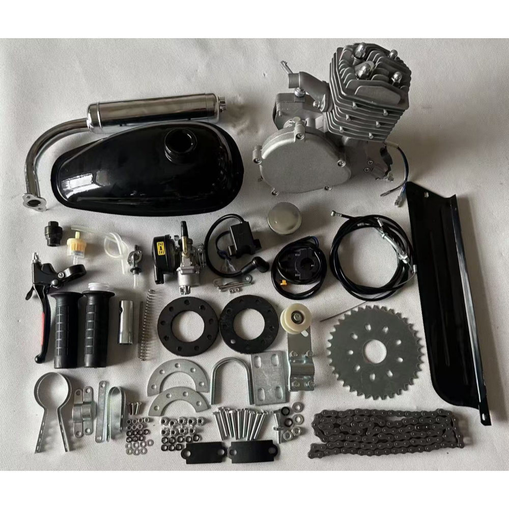 80CC Bicycle Converted To Engine For DIY Electric Motorized Motor Set Powered Motorcycle Engine Parts