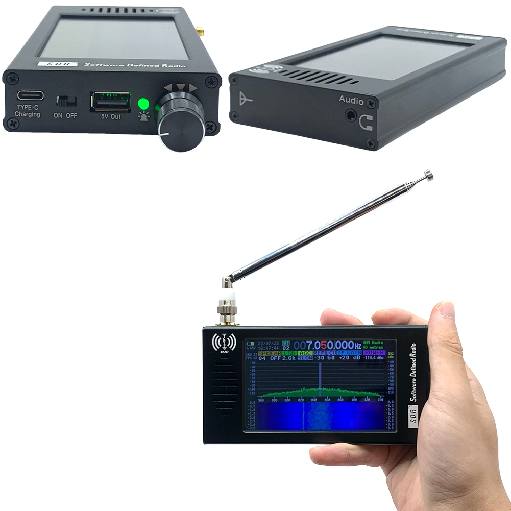 DeepSDR 101 ソフトウェア定義ラジオ SDR ラジオ DSP デジタル復調短波 FM MW SSB CW HAM ラジオ受信機 3.5mm ジャック付き