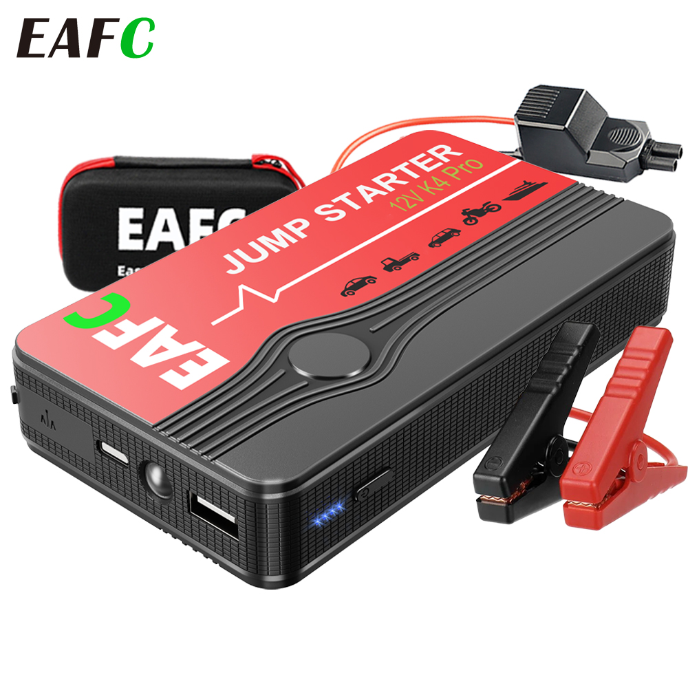 EAFC 2000A/600A ジャンプスターターポータブル電源銀行 12V カーバッテリーブースターデュアル USB ポート付き