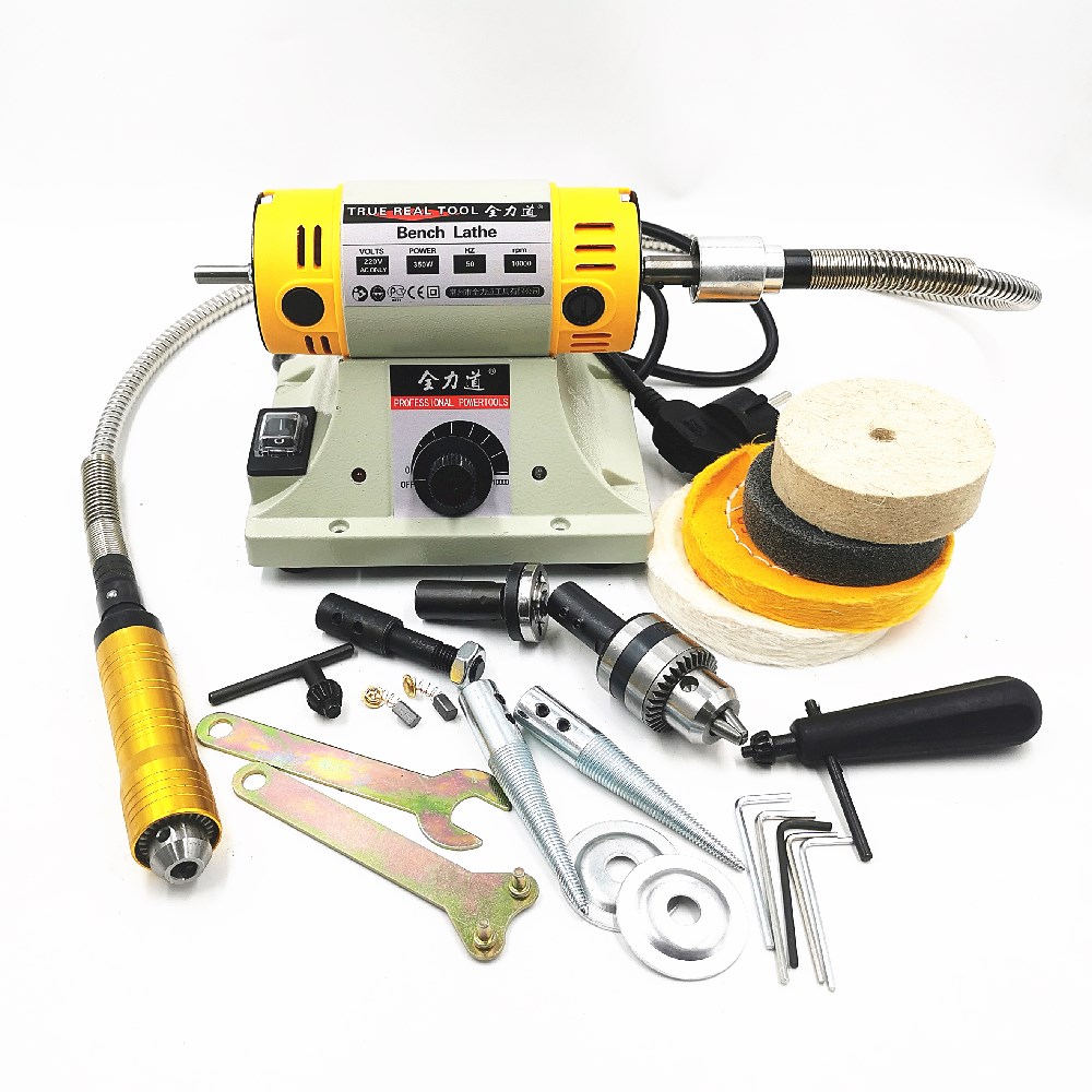 110 V/220 V 350 ワット研磨機 D​​IY 木工翡翠ジュエリーベンチ旋盤モーター研削盤フレキシブルシャフトチューブ 0.4-6.5 ミリメートル