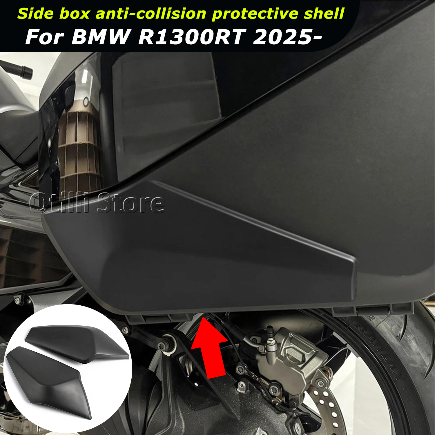 2025 2026 オートバイ新アクセサリーサイドボックス衝突防止装置 BMW R 1300 RT R1300RT 傷つきにくい保護ケース