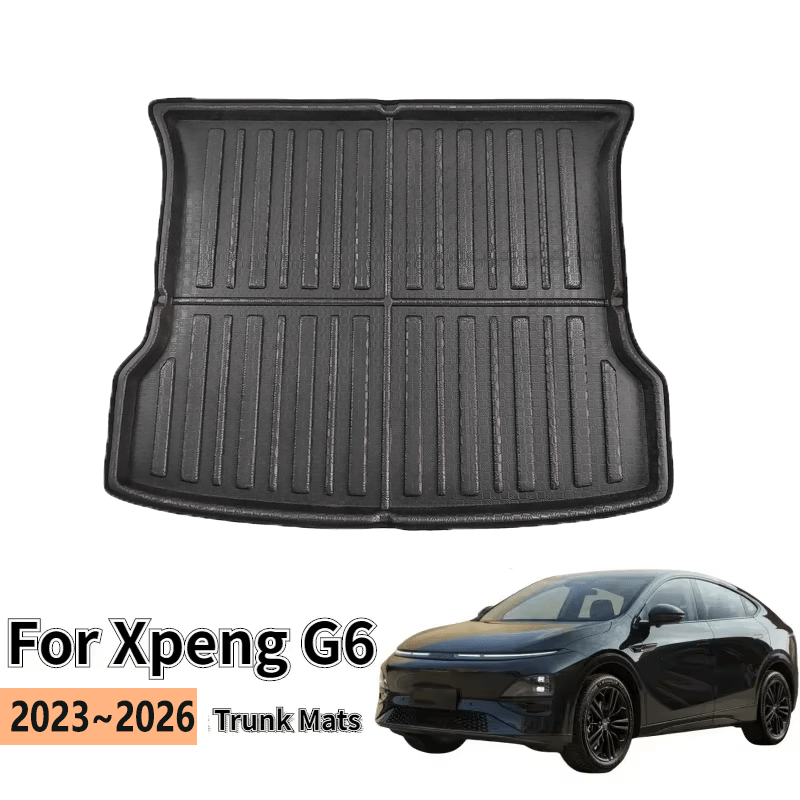 Xpeng G6 2023-2026 トランクマット全天候型フロントリアカーゴライナーマットフットパッドアクセサリーインテリア改造部品