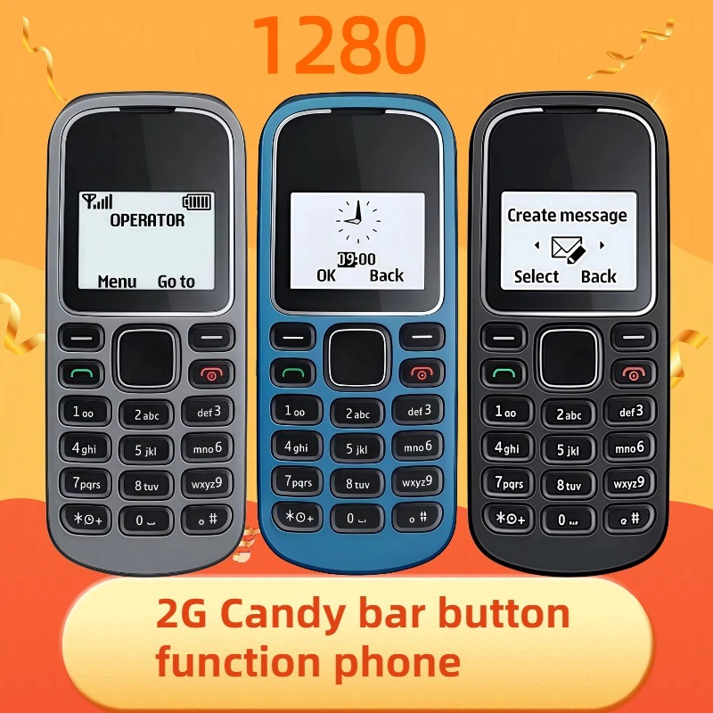 Nokia 1280 GSM 2G 高齢者マシン ストレート ボタン バックアップ高齢者非スマート マシン超ロングスタンバイ携帯電話