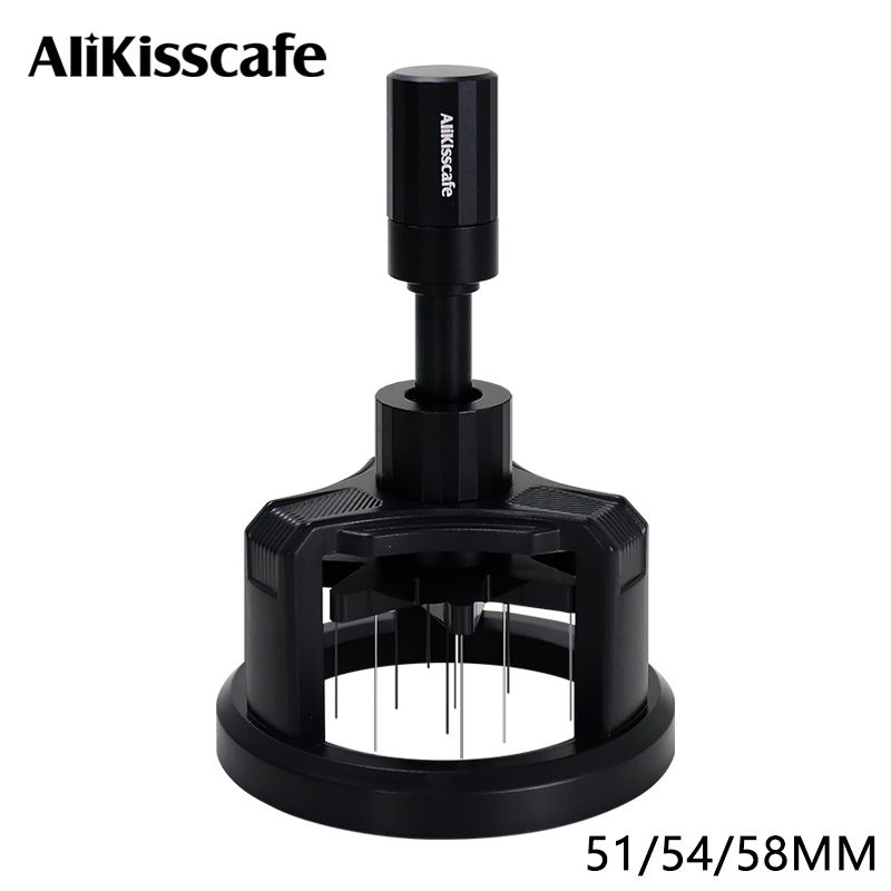 ALIKISSCAFE WDT ツールロータリー 51 ミリメートル 54 ミリメートル 58 ミリメートルエスプレッソスターラーニードルディストリビューター磁気コーヒーメーカーアクセサリーバリスタツール