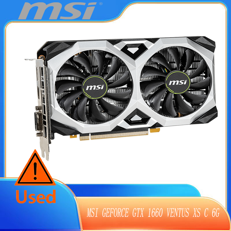 1660 MSI Gaming GeForce GTX 1660 128ビット HDMI/DP 6GB GDDR5 HDCP グラフィックカード