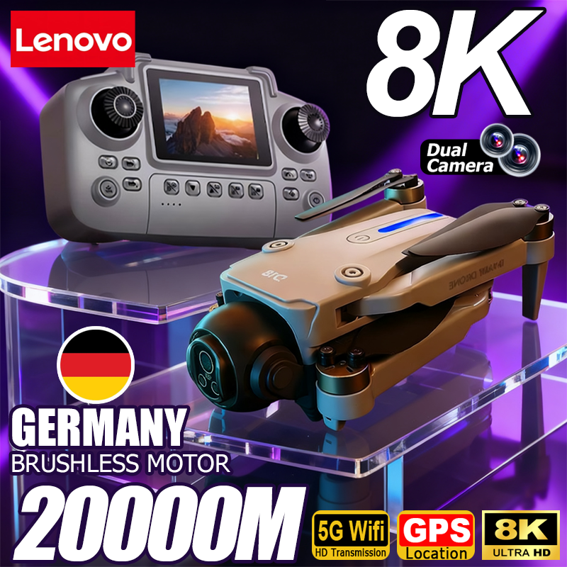 Lenovo D18 ドローン 8K 空中 HD デュアルカメラ インテリジェント障害物回避 ブラシレス電源 5G WIFI スクリーン リモコン GPS ドローン