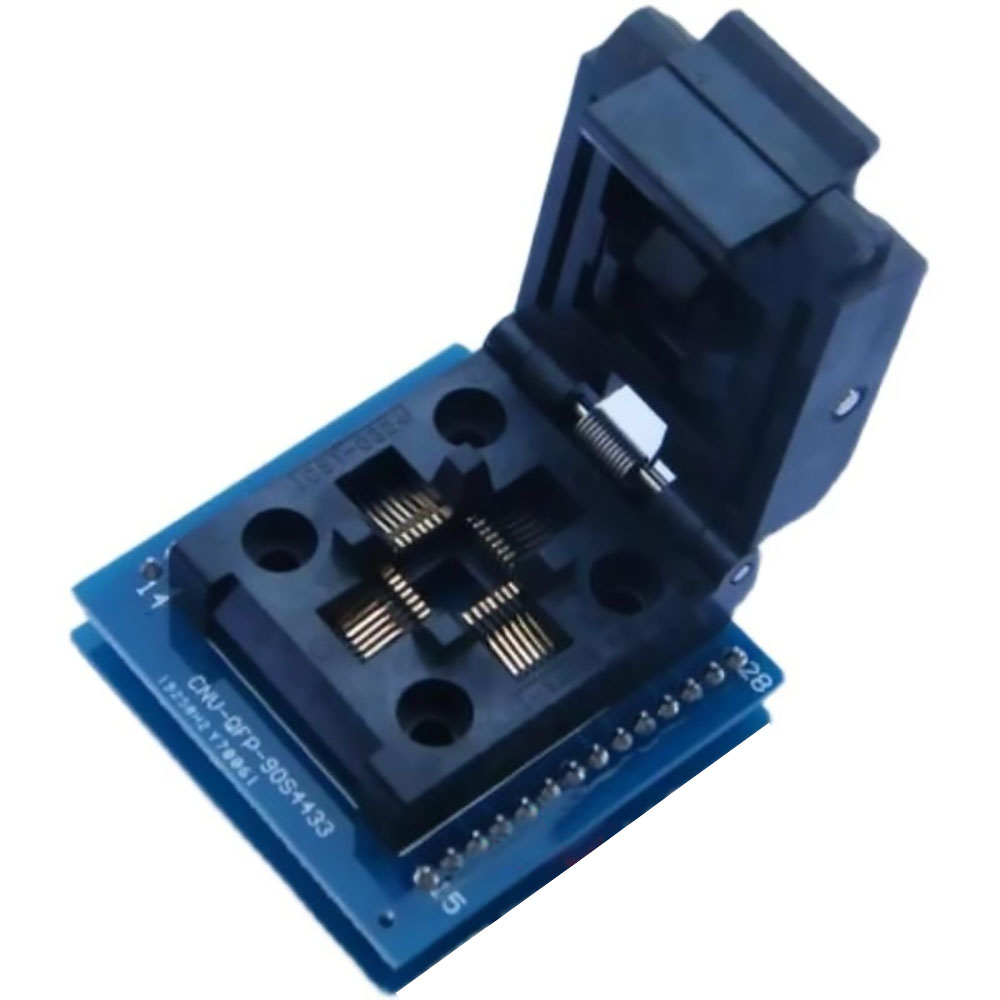 オリジナル TQFP32 QFP32 に DIP32 IC プログラマアダプタチップテストソケット QFP32 に DIP28 燃焼シート集積回路