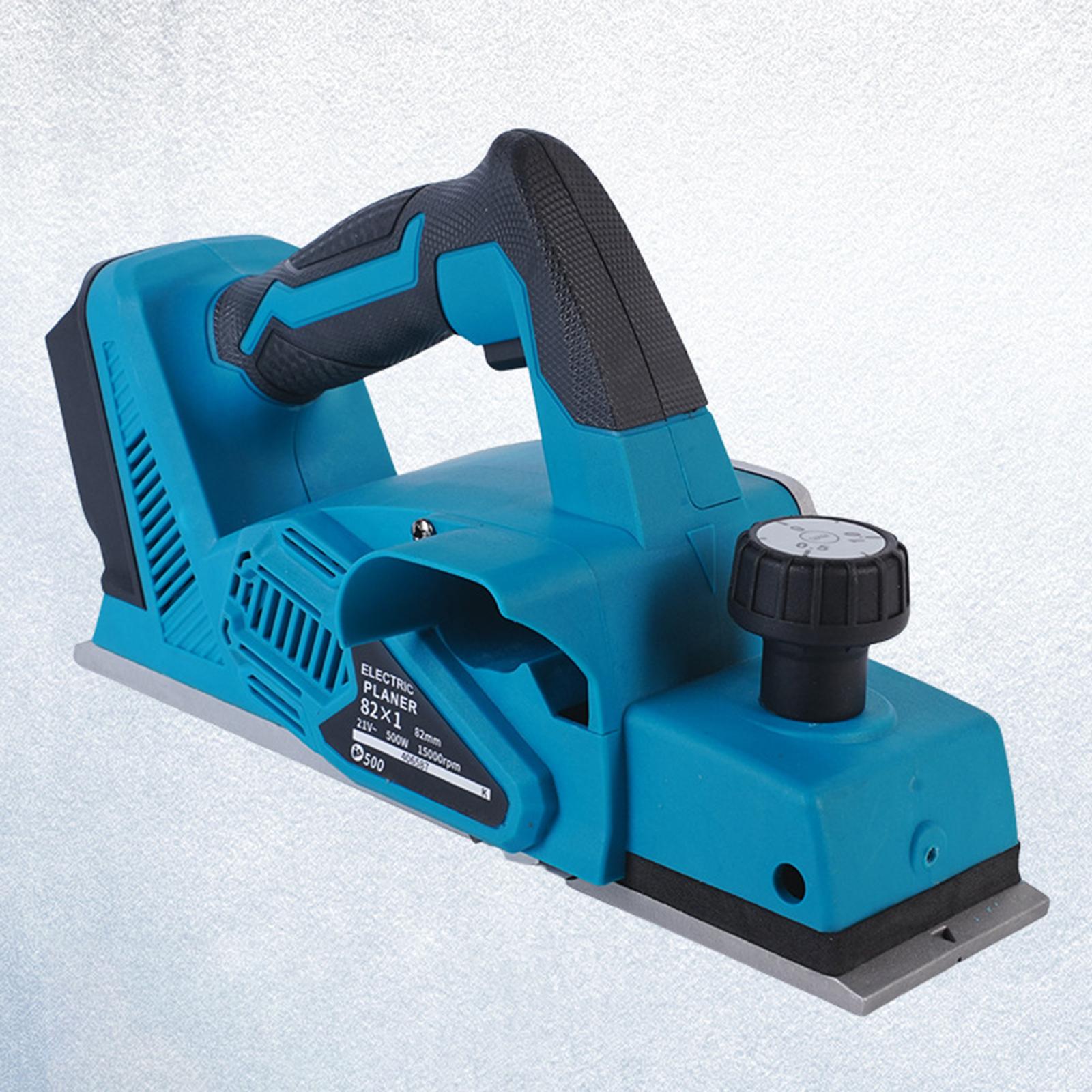 Cordless Bench Planer Portable Adjustable Depth Wood Planing Machine for Home DIY Carpentry Woodworking Tabletop Projects