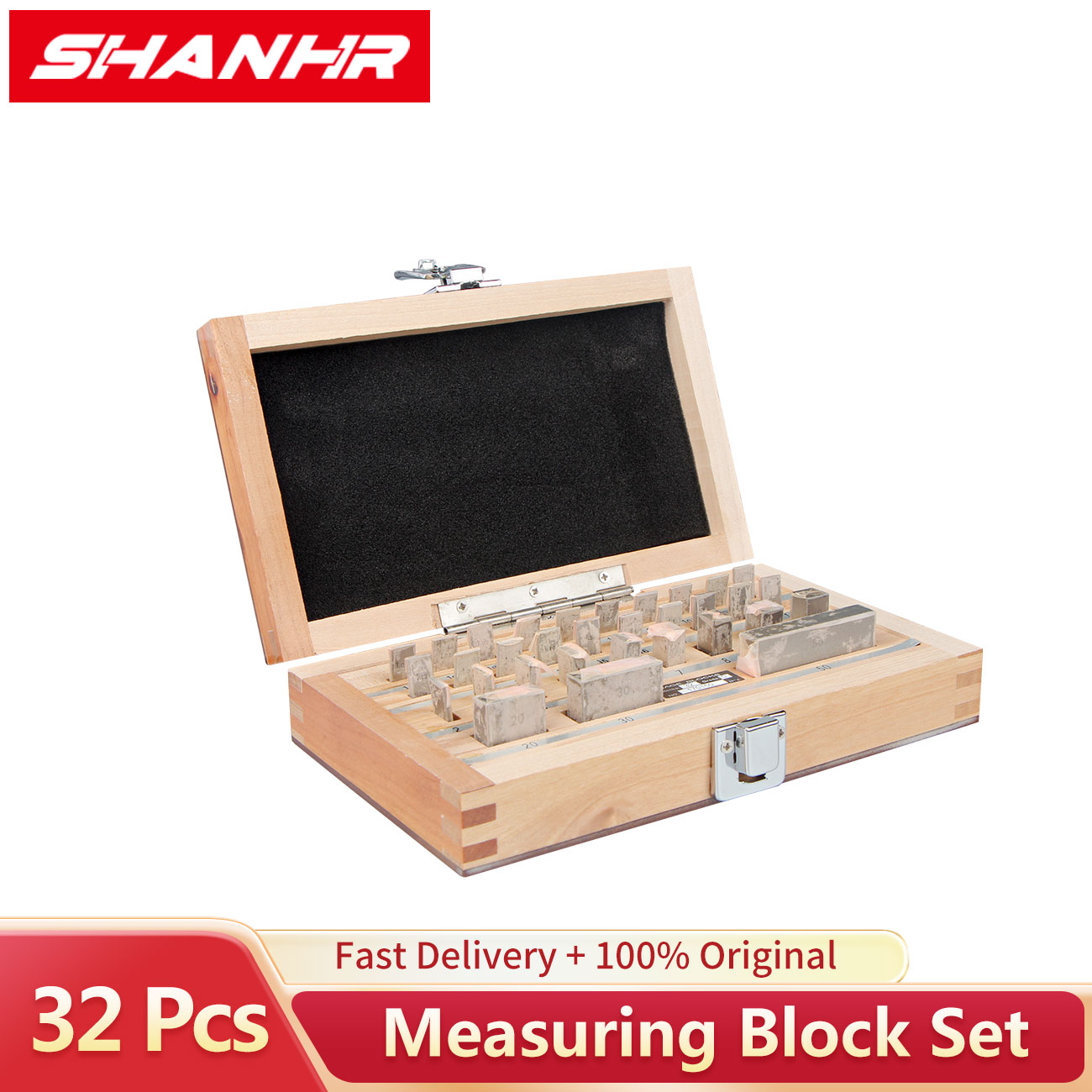 SHANHR 32 ピース/セット 1 グレード 0 グレード検査ブロックゲージテストキャリパーブロック測定器