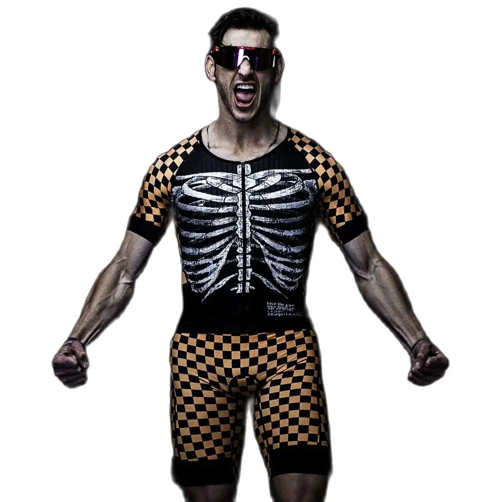 ラブザペインメンズエアロレーススーツフリーモーションサイクリングスキンスーツ長距離レーストライアスロン服 mtb 新 Ciclismo ランニング