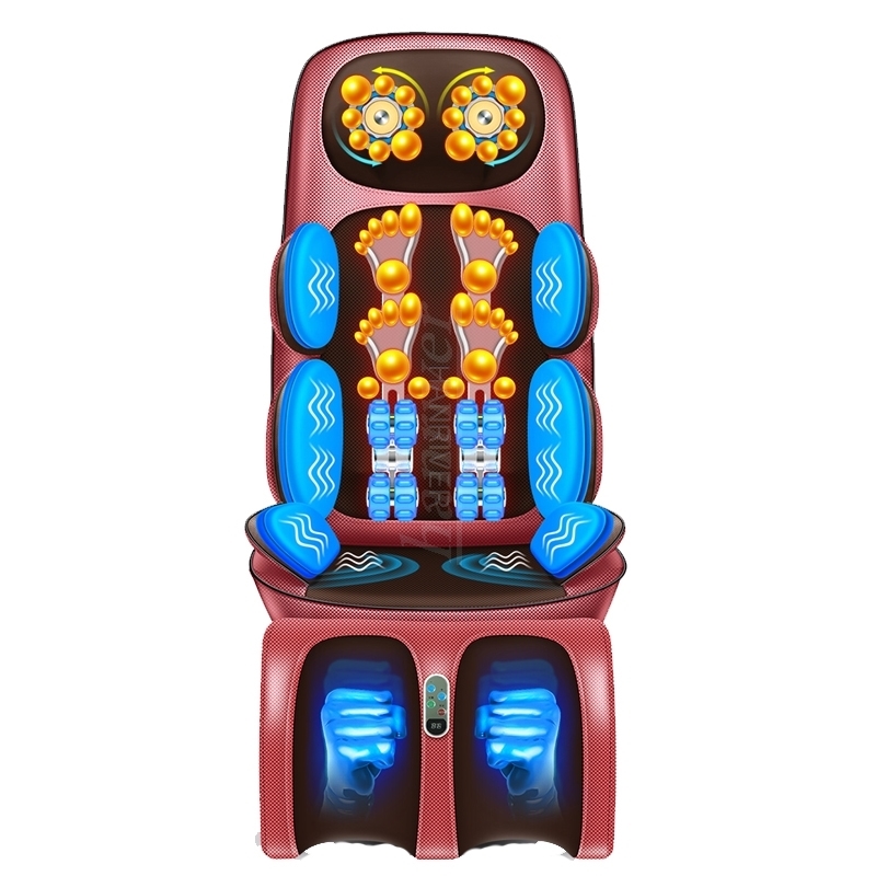 電気マッサージチェア振動マット混練機能付きヒートネッククッション