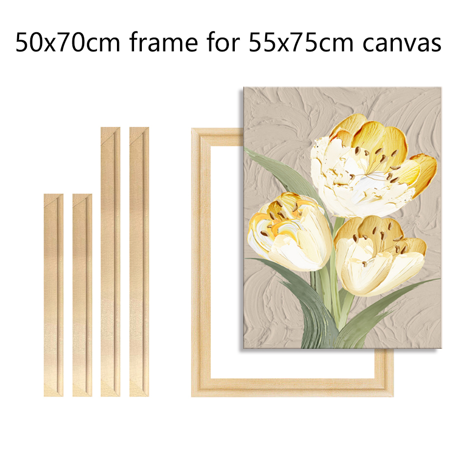 50 × 70 センチメートル木製フレーム 55 × 75 センチメートル壁キャンバス写真フレームダイヤモンドパイン木製絵画写真ポスター壁フレーム家の装飾