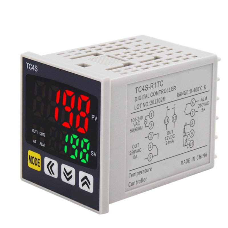 デジタル PID サーモスタットデュアル出力ユニバーサル入力 TC4S 温度コントローラレギュレータ SSR リレー 110VAC 220V