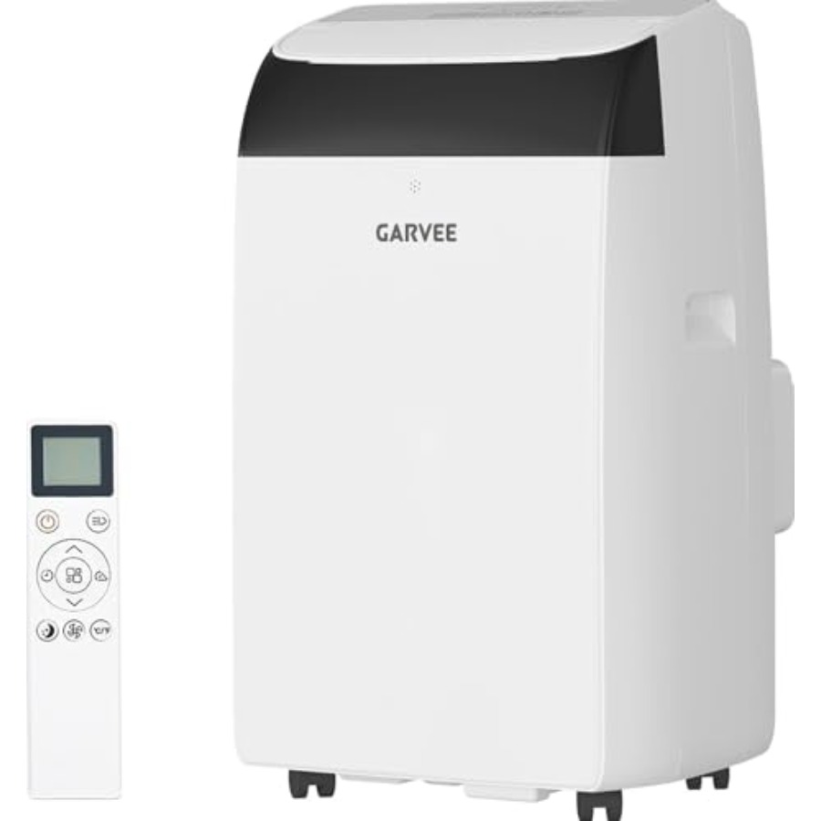 家庭用ポータブルエアコン、アルミニウムハウジング、ホワイト、3-in-1冷却/除湿/ファンモード付き14000 BTU冷却能力