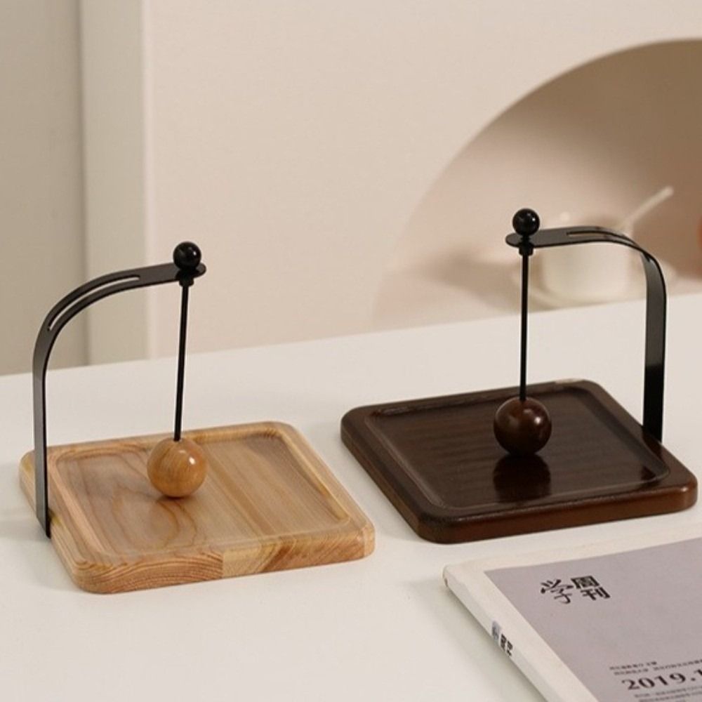 木製カフェナプキンホルダークリエイティブフラットナプキンディスペンサースクエアベースパーティー装飾ナプキンディスプレイラック卓上
