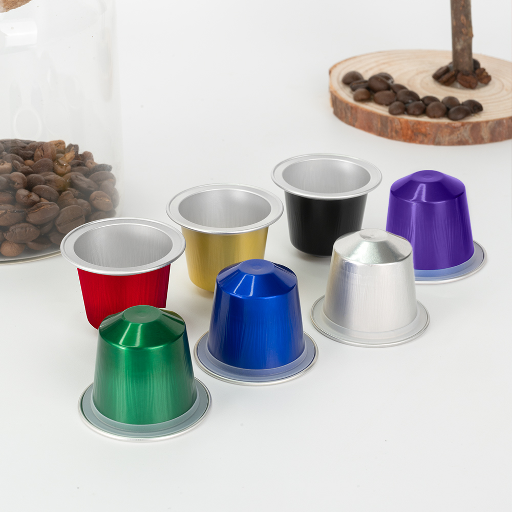 空のアルミホイルコーヒーポッドコーヒーウェア再利用可能なコーヒーフィルター詰め替え可能なコーヒーカプセル